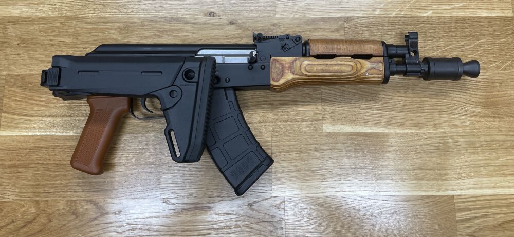 mit Magpul Klappschaft WBP Mini Jack - halbautom. Pistole 7,62x39 mit Magpul Zhukov-S Klappschaft - Made in Poland - System AKM AK47 AK74 Mini Jack