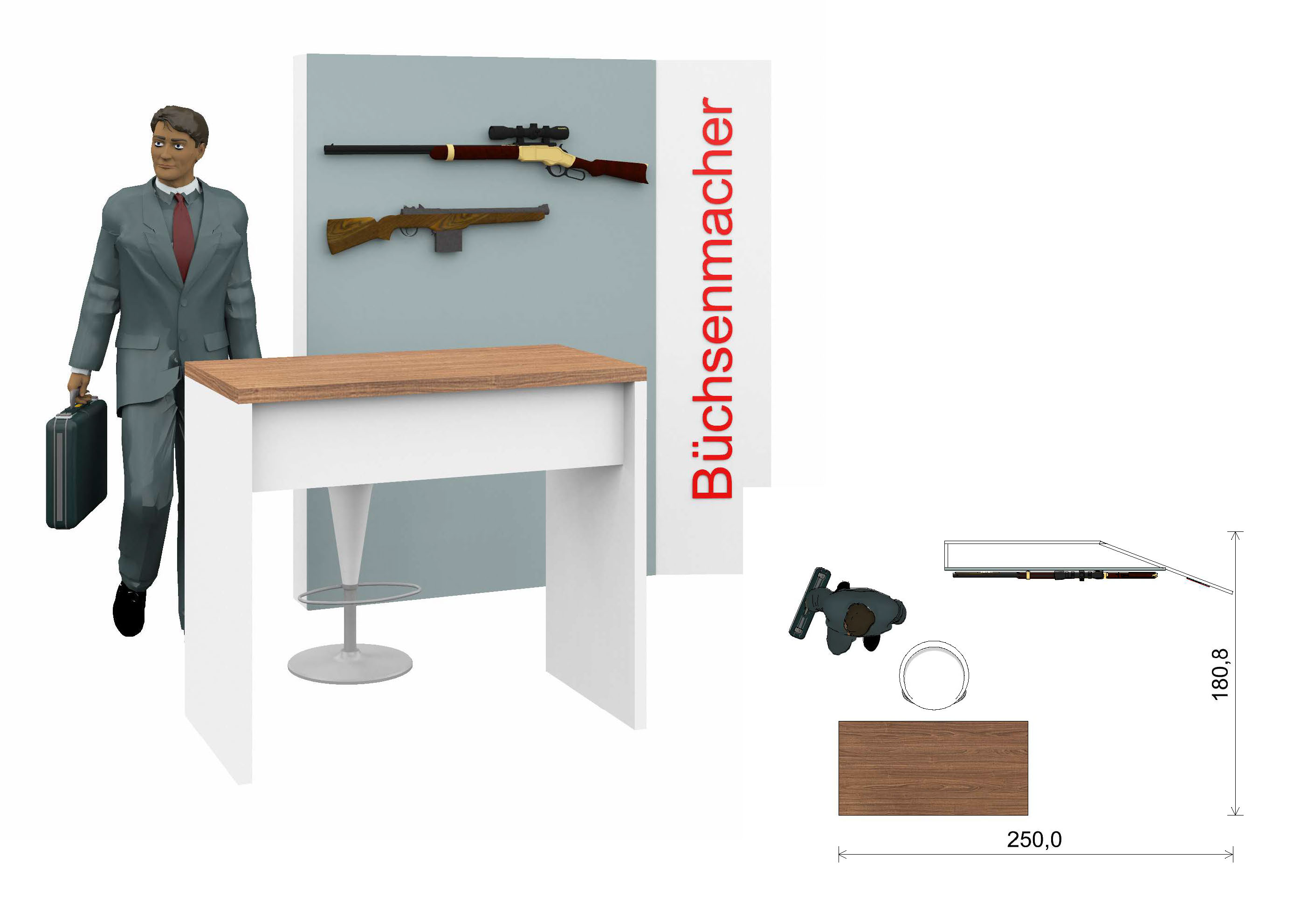 Beispiel-Messestand Büchsenmacher - Gunmaker Market